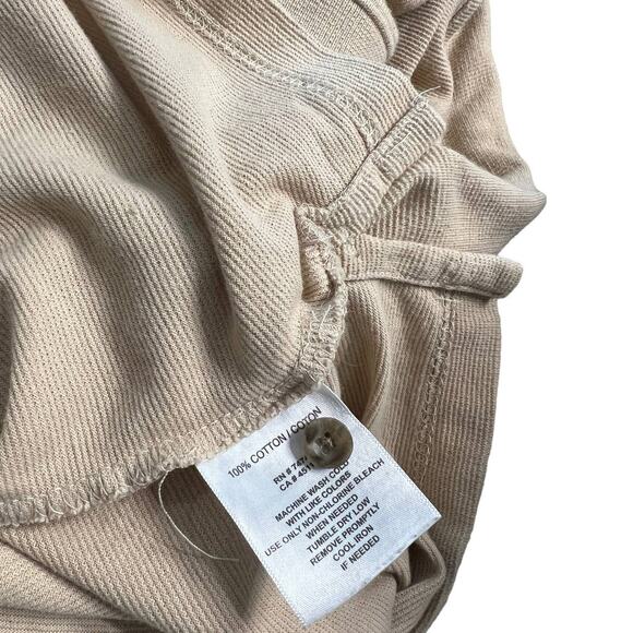 redhead brand co. men short sleeve polo shirt 3/4 button cream tan sz xl - Picture 6 of 6